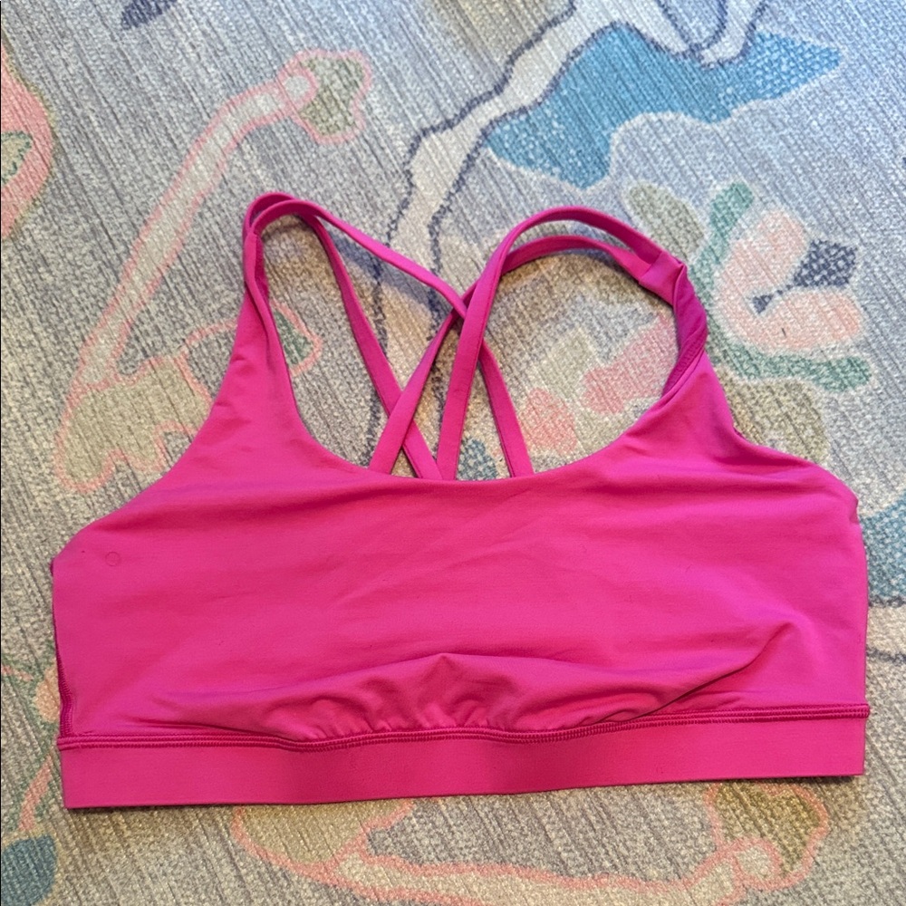 Lululemon Energy Bra size 12 Hot pink